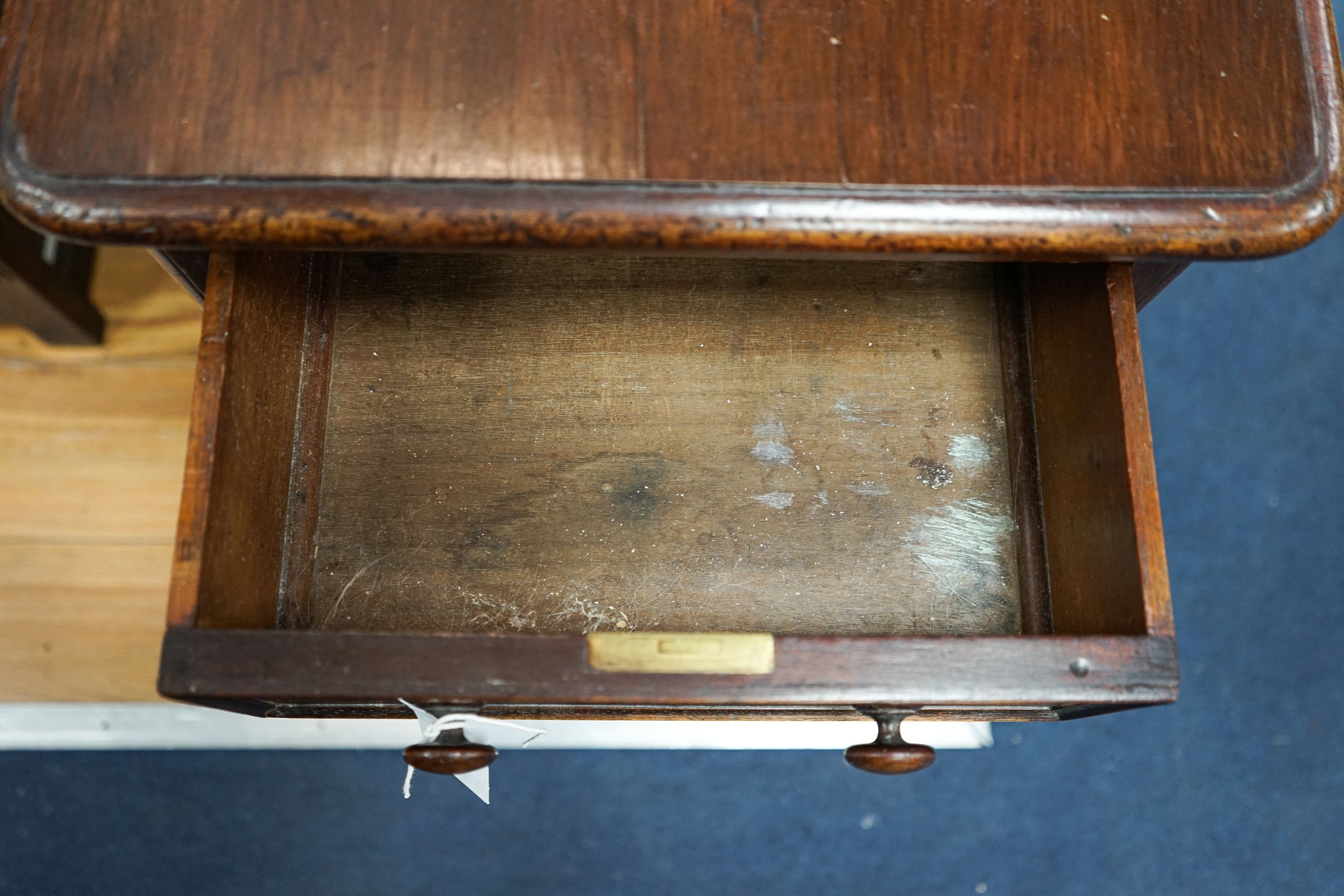 A Victorian mahogany bedside chest, width 41cm, depth 53cm, height 69cm